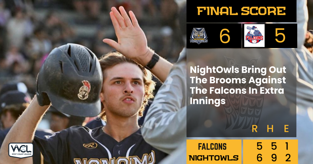 NightOwls Bring Out The Brooms Against The Falcons In Extra Innings