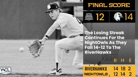 The Losing Streak Continues For the NightOwls As They Fall 14-12 To The RiverHawks