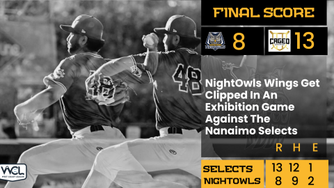 NightOwls Wings Get Clipped In An Exhibition Game Against The Nanaimo Selects